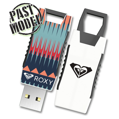 Roxy Jagged Stripe Capless USB Flash Drive