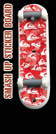 Quiksilver SkateDrive Smash Up Sticker Board Model