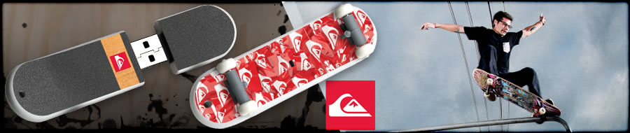 SkateDrive : Quiksilver : Smash Up Sticker Board Model